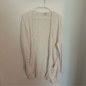 Madewell Cream Cardigan Sweater